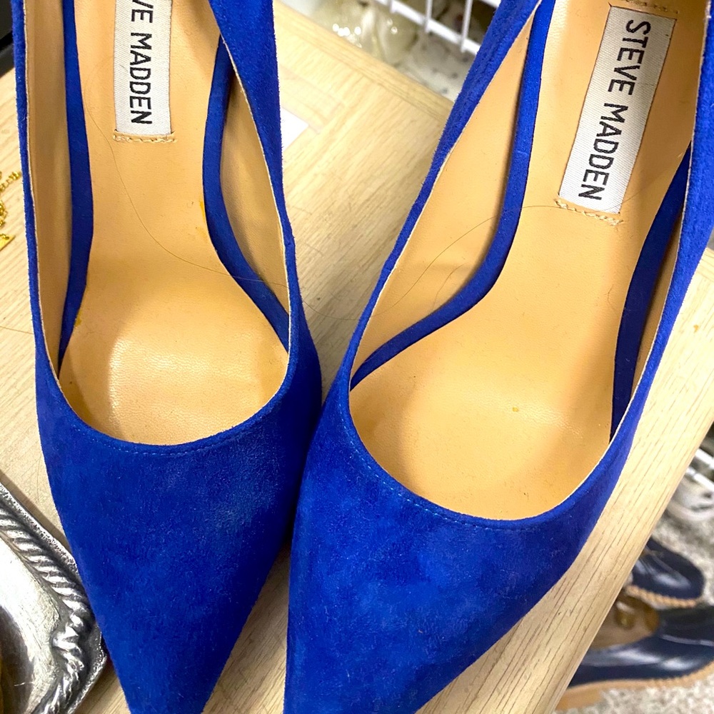 Steve Madden blue heels